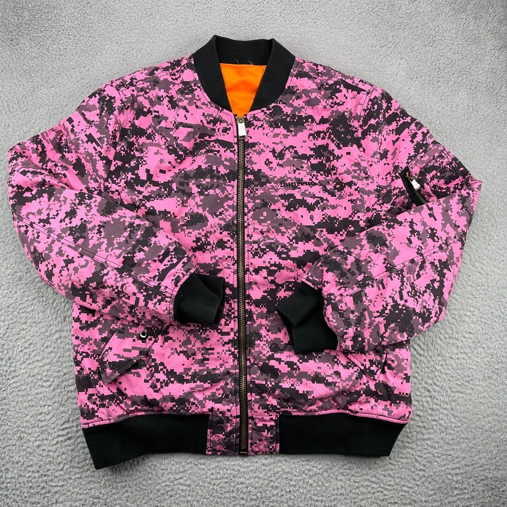 Supreme Jacket MA-1 Mens XL Extra Large Reversible FW17 Pink Digital Camo New